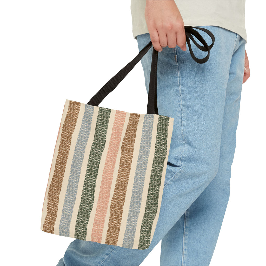 Market Basket Stripe Tote Bag