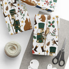 Woodland Nutcracker Christmas Wrapping Paper | Festive Forest Gift Wrap