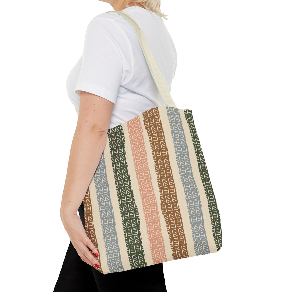 Woven Market Stripe Tote Bag