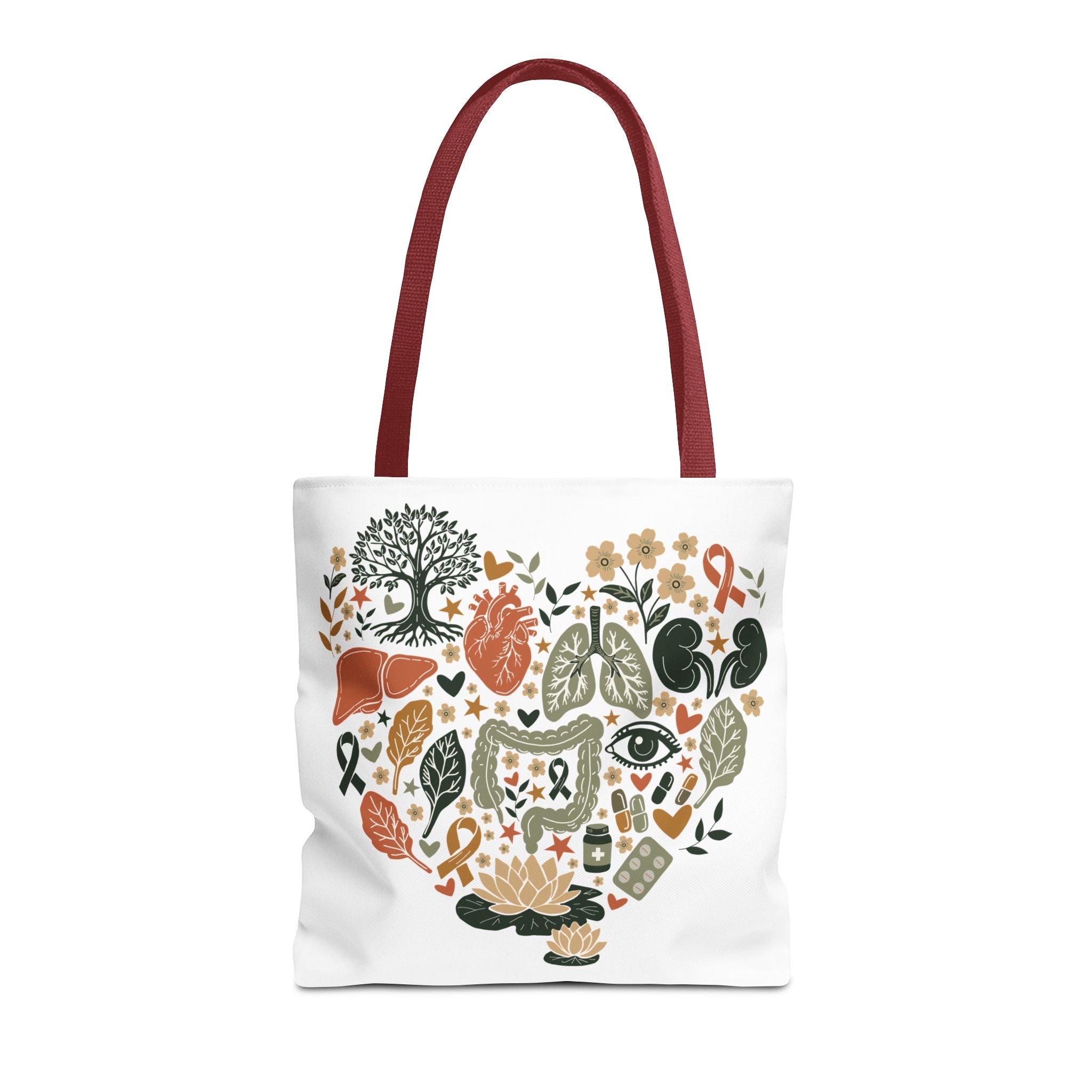 Organ Donation Awareness Tote Bag | Hope & Healing Floral Carryall (Copy)