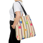 Garden Market Stripe Tote Bag