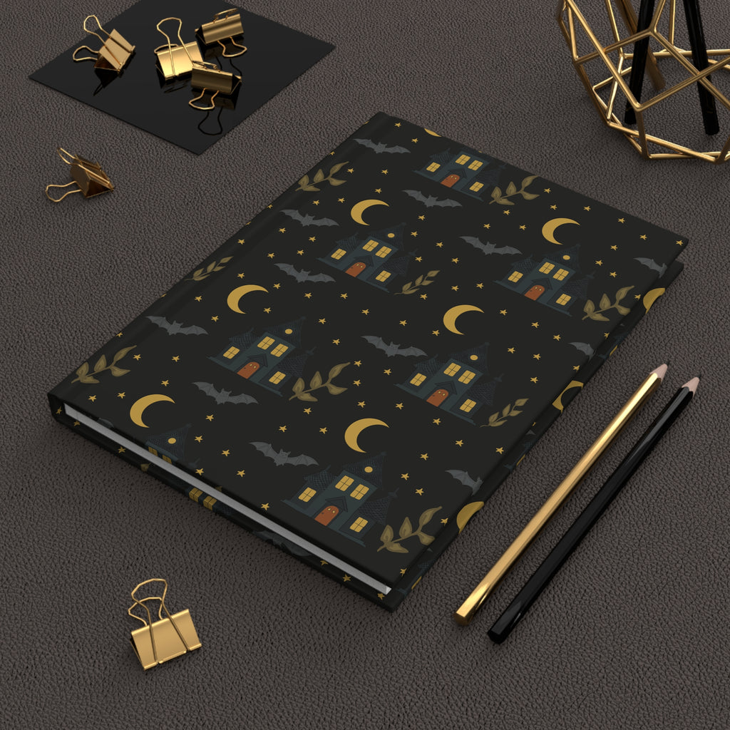 Haunted House Hardcover Journal | Whimsical Gothic Notebook