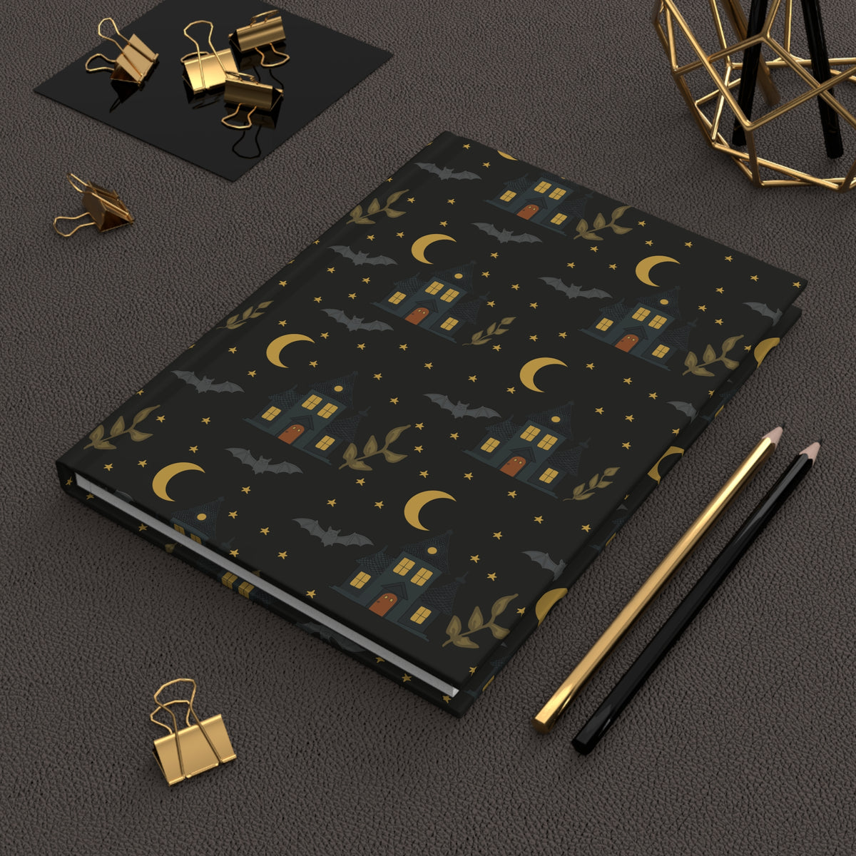 Haunted House Hardcover Journal | Whimsical Gothic Notebook