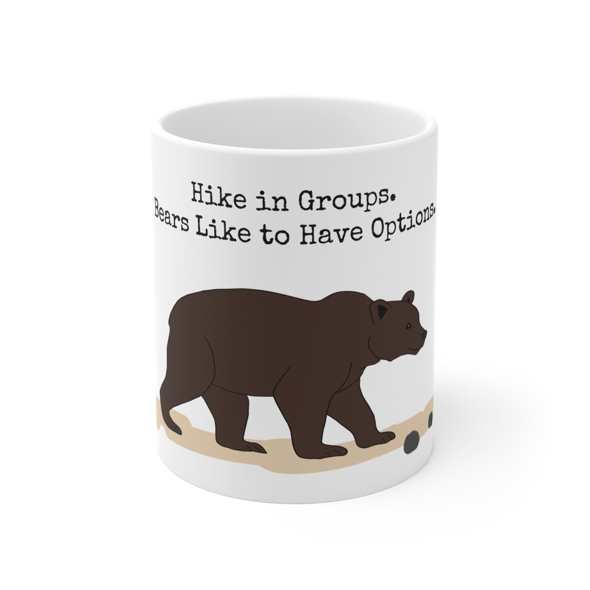 Hike in Groups Bear Mug | Funny Hiking Coffee M