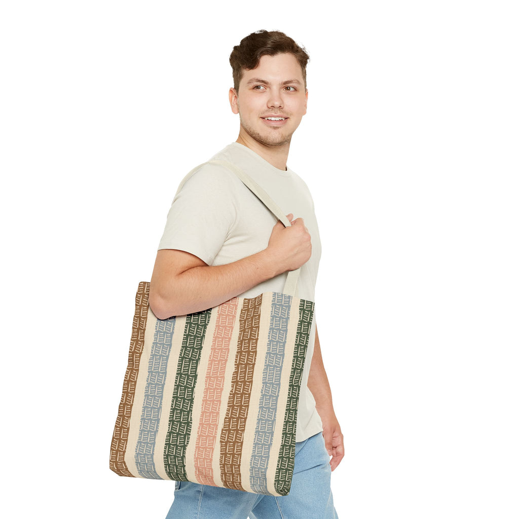 Woven Market Stripe Tote Bag