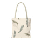 Fern Botanical Tote Bag, Neutral Sage Green Woodland Market Tote, Nature Inspired Everyday Carry Bag (Copy)