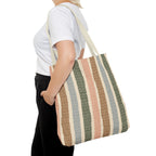 Market Basket Stripe Tote Bag