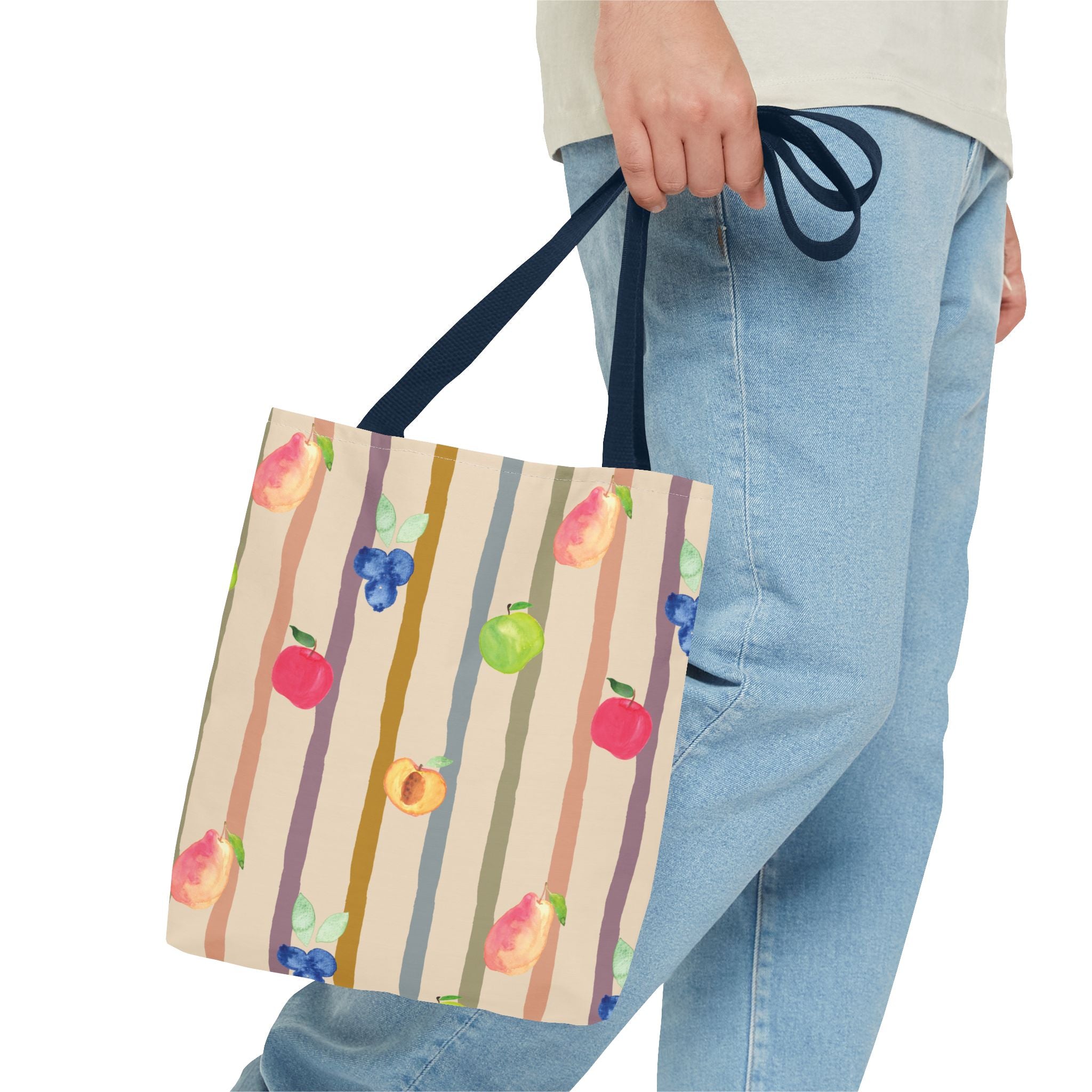 Garden Market Stripe Tote Bag