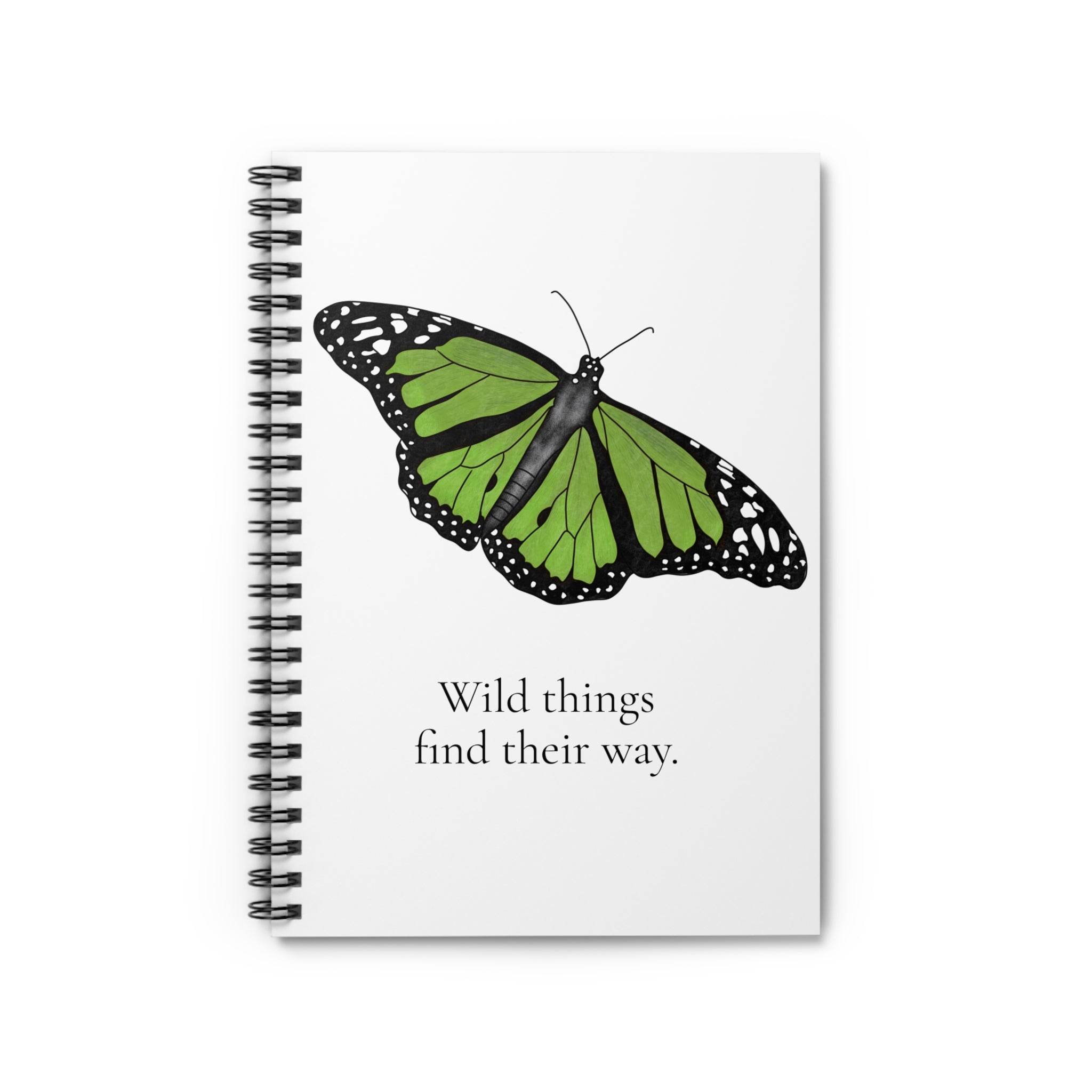 Wild Things Find Their Way Butterfly Spiral Notebook