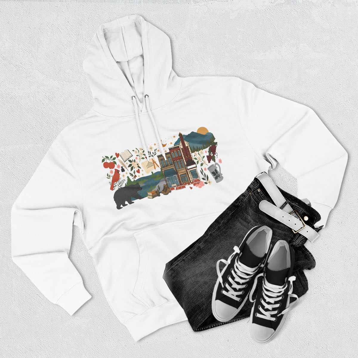 Charlottesville Illustrated Hoodie | Virginia Art Pullover