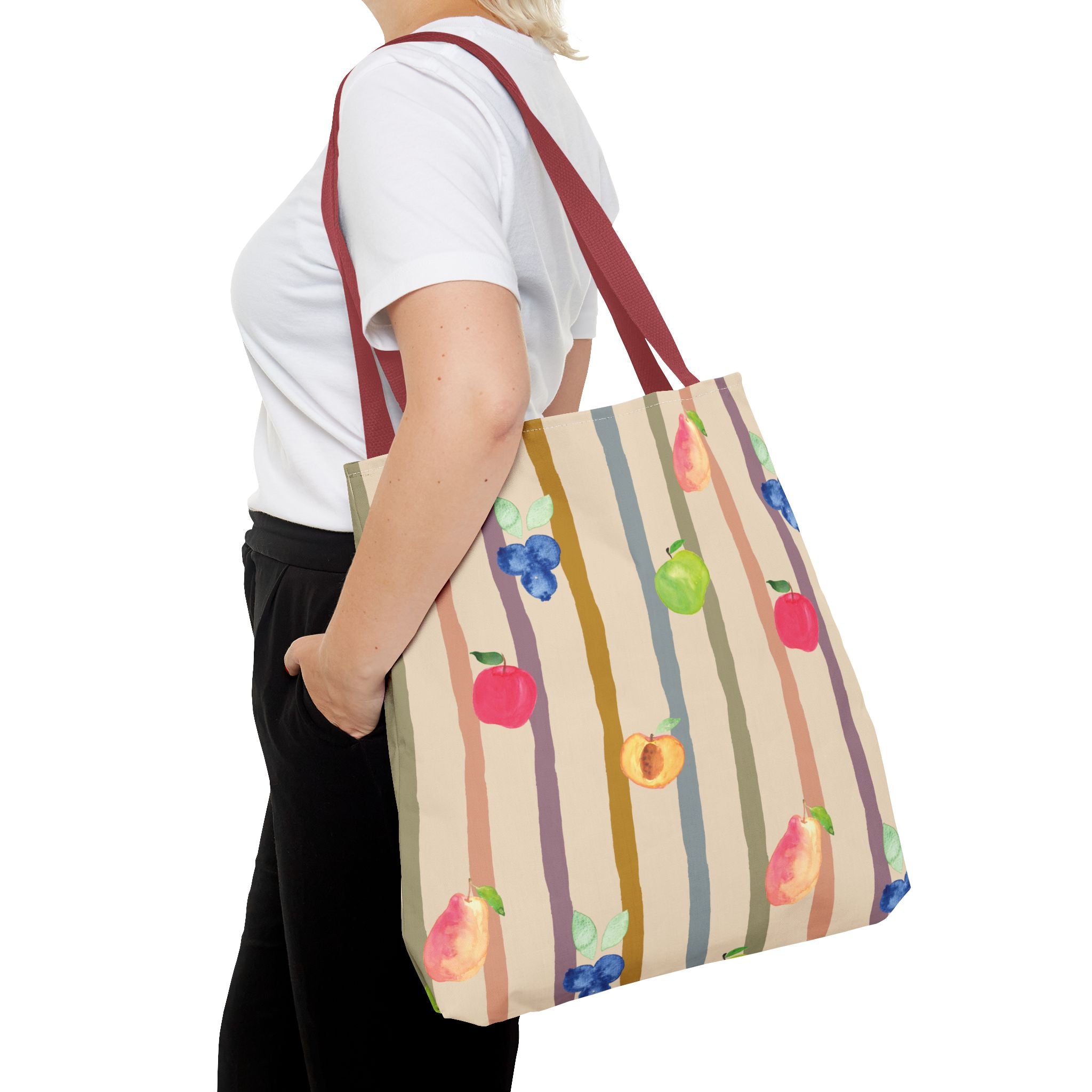 Garden Market Stripe Tote Bag
