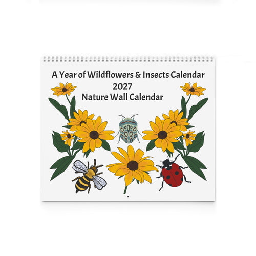 A Year of Wildflowers and Insects Calendar | August 2026–July 2027 Nature Wall Calendar