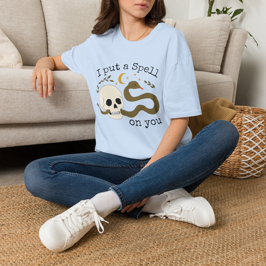 I Put a Spell on You Snake Skull Halloween T-Shirt