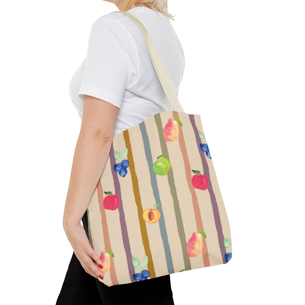 Garden Market Stripe Tote Bag