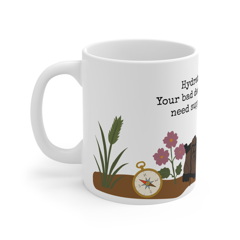Hydrate Hiking Mug | Funny Hiker Coffee Mug