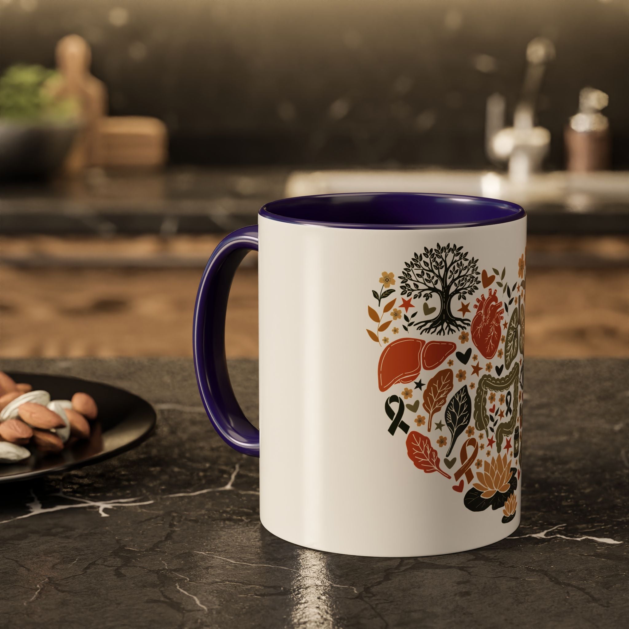 Organ Donation Awareness Mug, Hope Healing Coffee Cup, Transplant Survivor Donor Family Gift, Floral Medical Mug