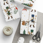 Nutcracker Woodland Parade Wrapping Paper | Whimsical Christmas Gift Wrap