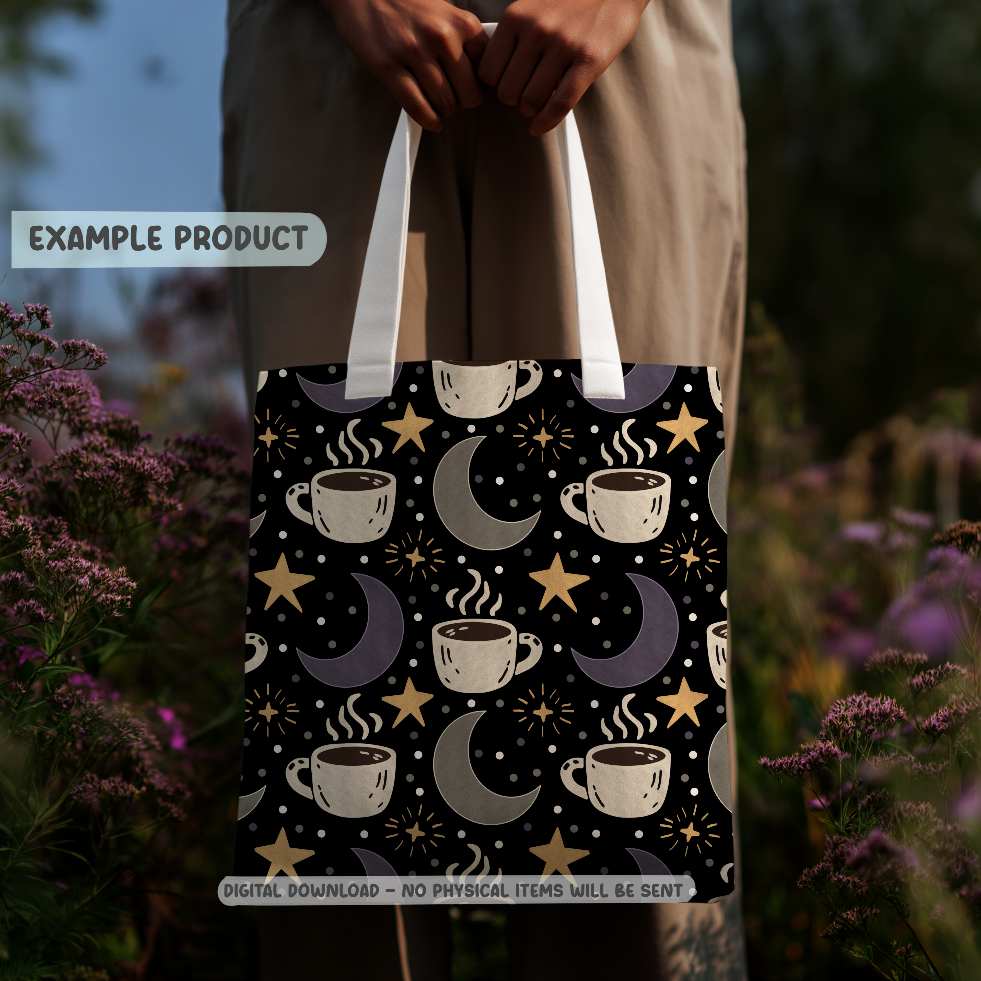 Celestial Coffee Seamless Pattern