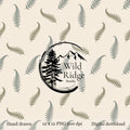 Airy Fern Seamless Pattern