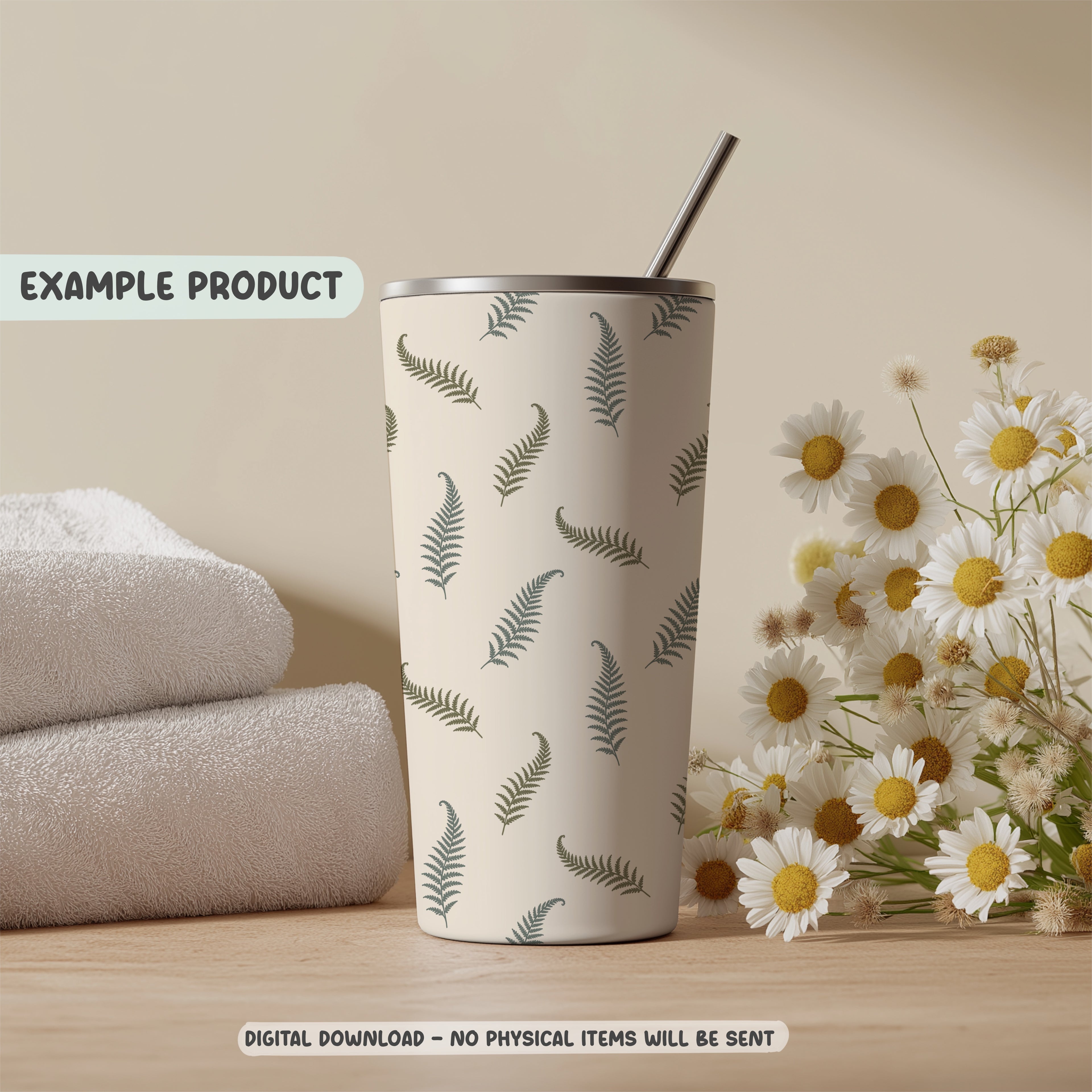 Airy Fern Seamless Pattern
