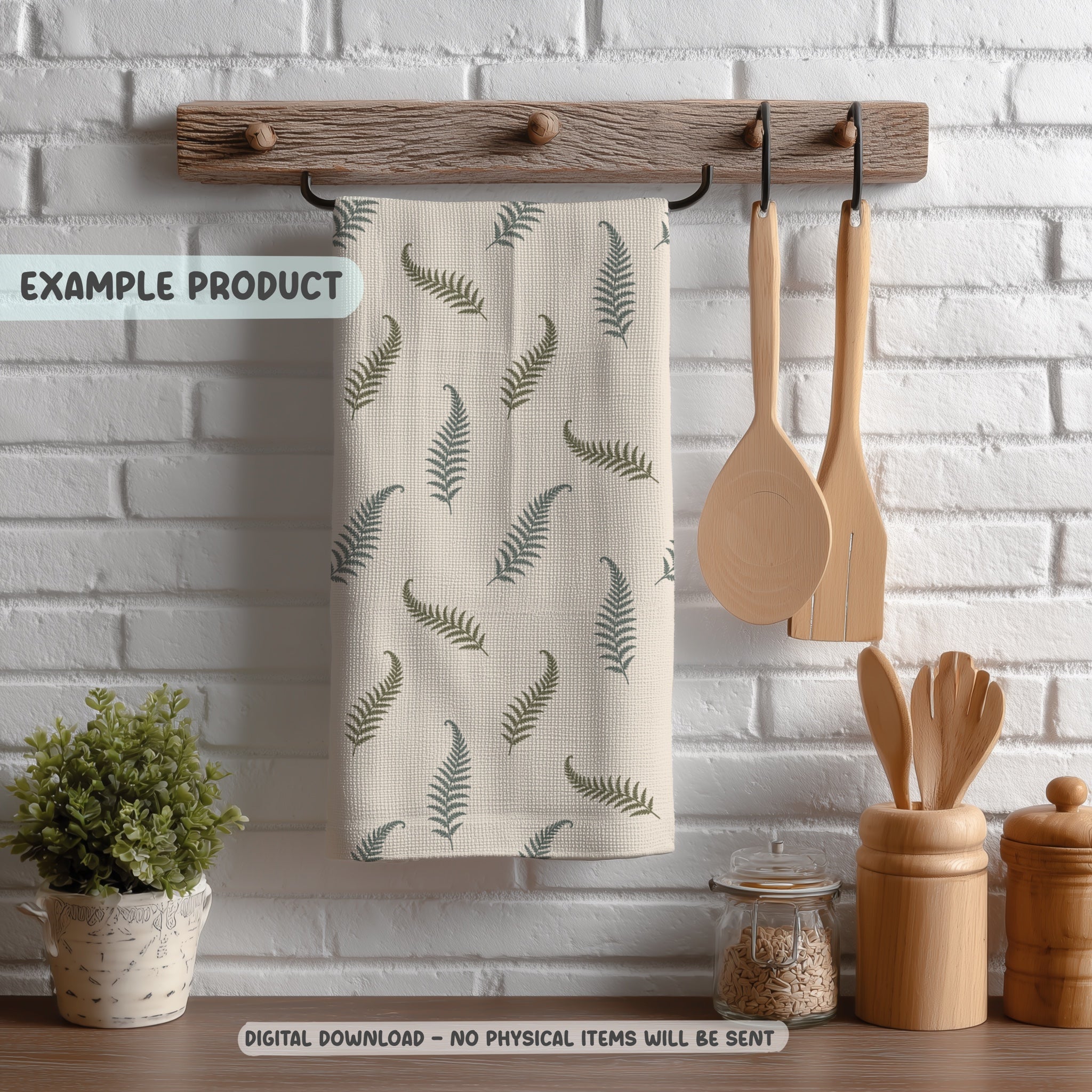 Airy Fern Seamless Pattern