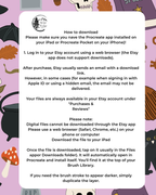 October Oddities: 21 Hand-Drawn Halloween Procreate Stamp Brushes