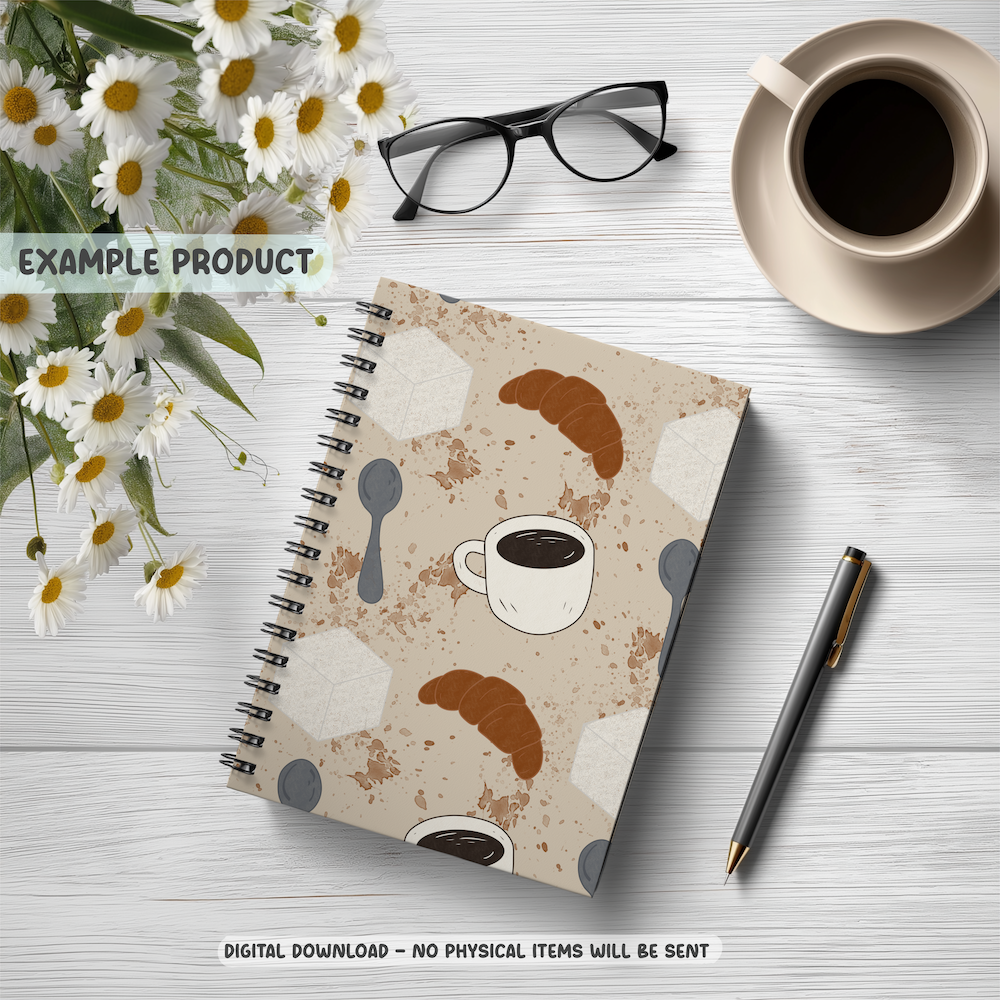 Breakfast Coffee Seamless Pattern