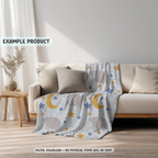 Sleepy Sheep Seamless Pattern
