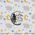 Sleepy Sheep Seamless Pattern