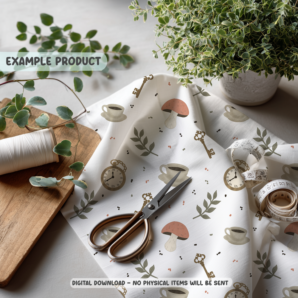 Tea Party Seamless Pattern