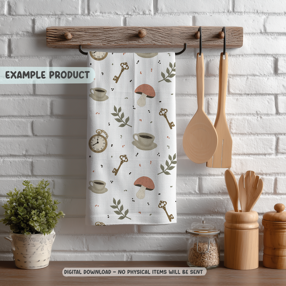 Tea Party Seamless Pattern
