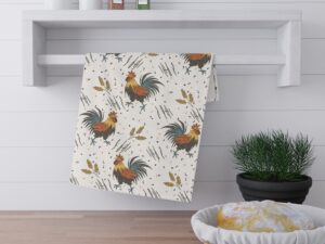 Rustic Rooster Tea Towel