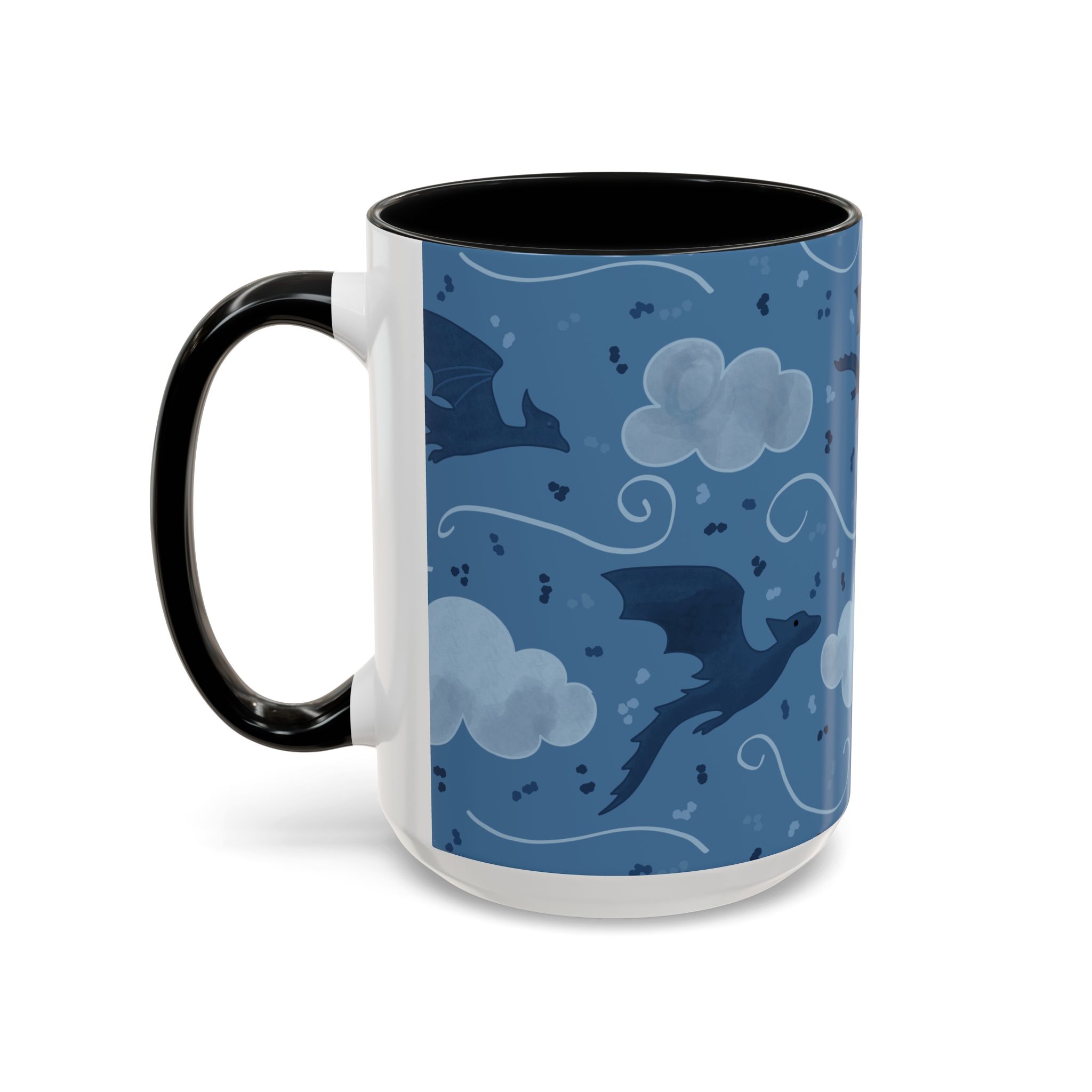 Stormflight Dragon Accent Mug – Fantasy Sky Coffee Cup (11oz / 15oz) - Image 3
