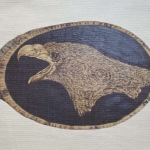 Golden Eagle Pyrography Print