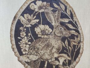 The Jackrabbit Pyrography Print