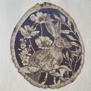 The Jackrabbit Pyrography Print