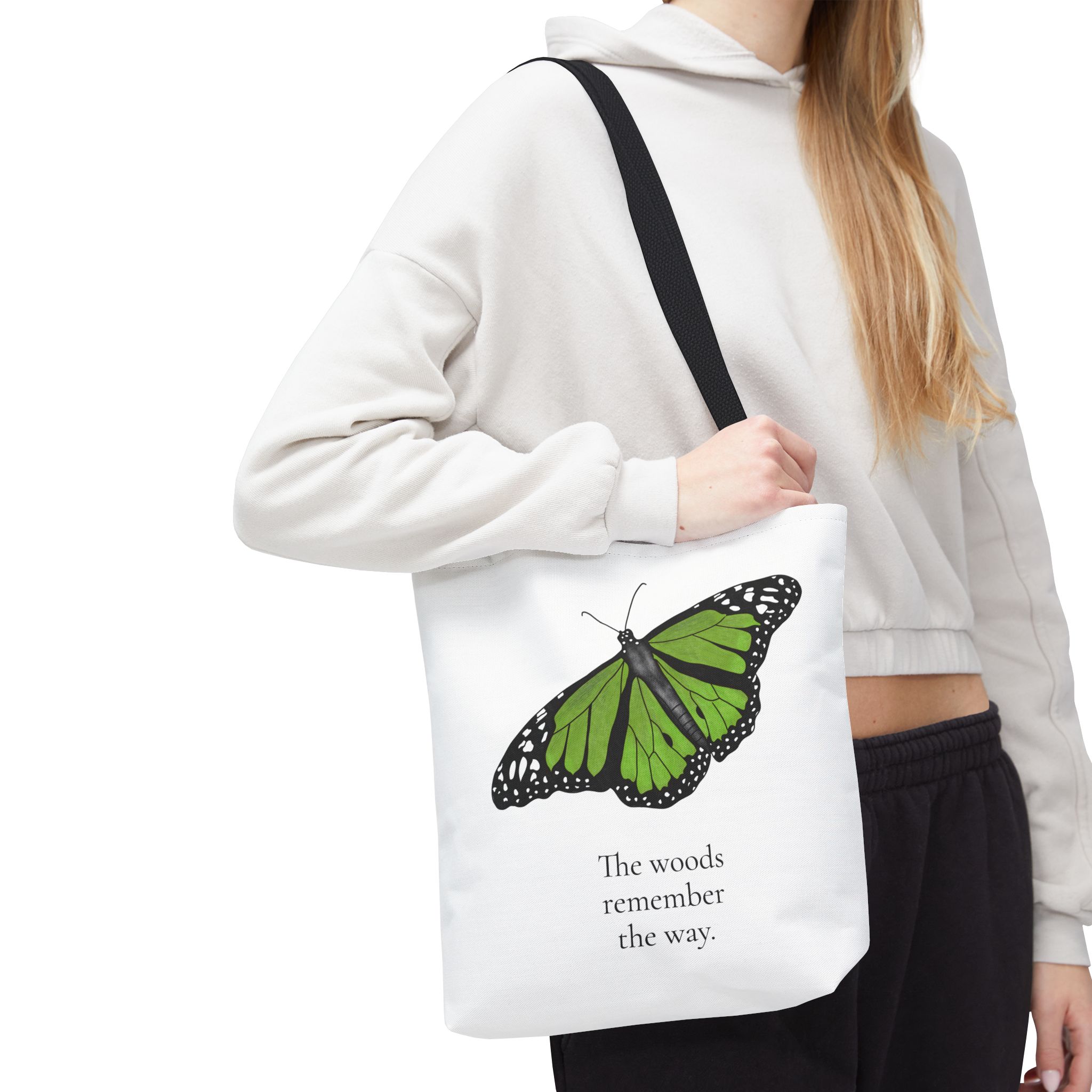 Monarch Butterfly Tote Bag – The Woods Remember the Way - Image 5