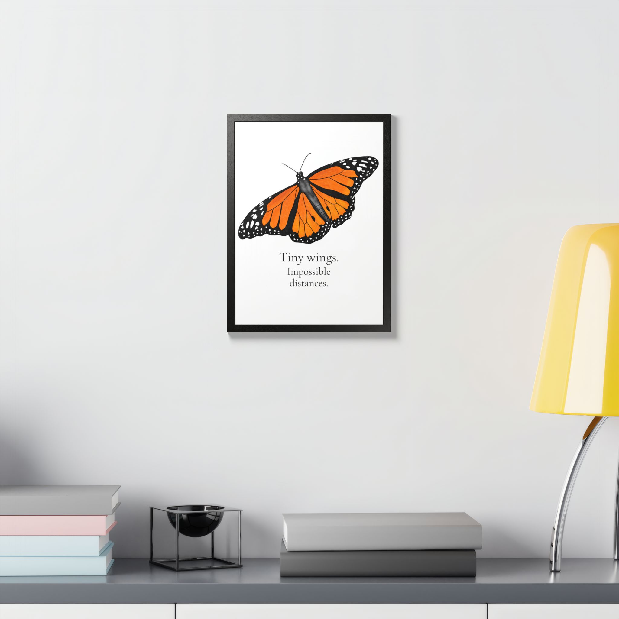Monarch Butterfly Framed Poster - Tiny Wings. Impossible Distances. - Image 15