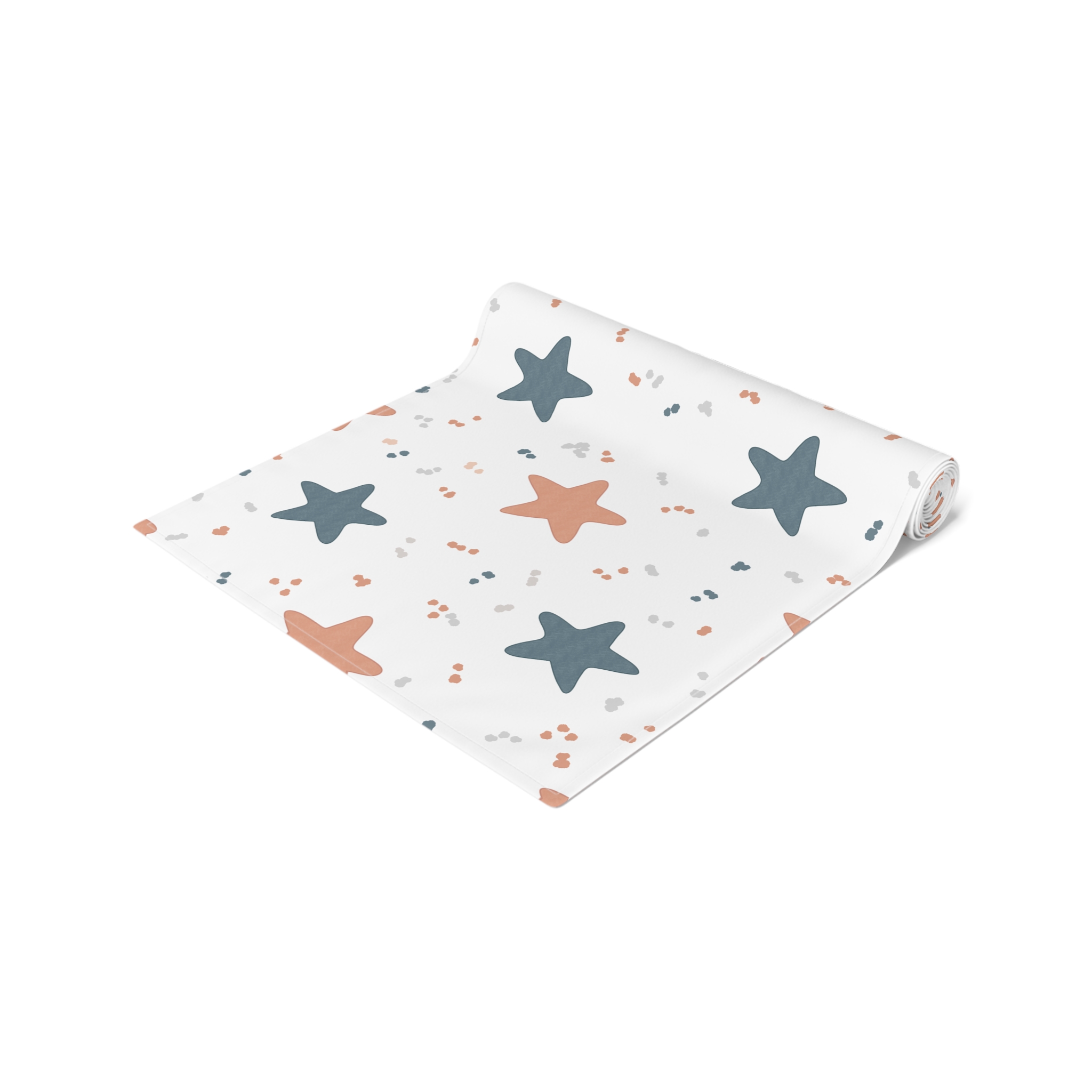 Retro Star Table Runner, Red and Blue Star Pattern, Modern Americana Kitchen Decor, Graphic Dining Table Accent - Image 3