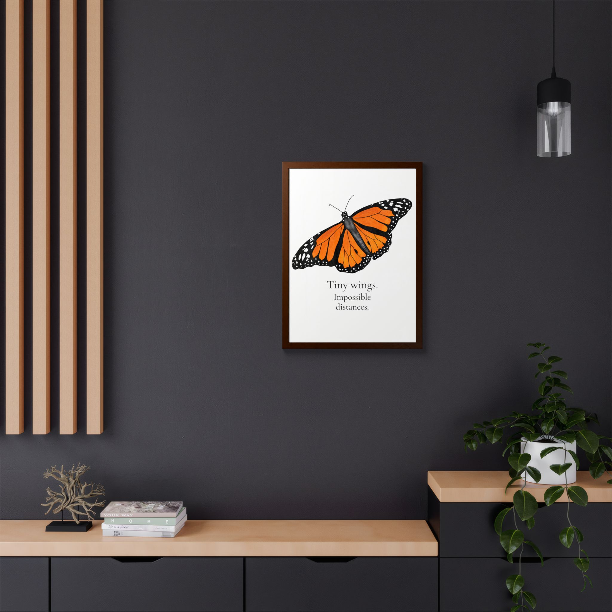 Monarch Butterfly Framed Poster - Tiny Wings. Impossible Distances. - Image 12