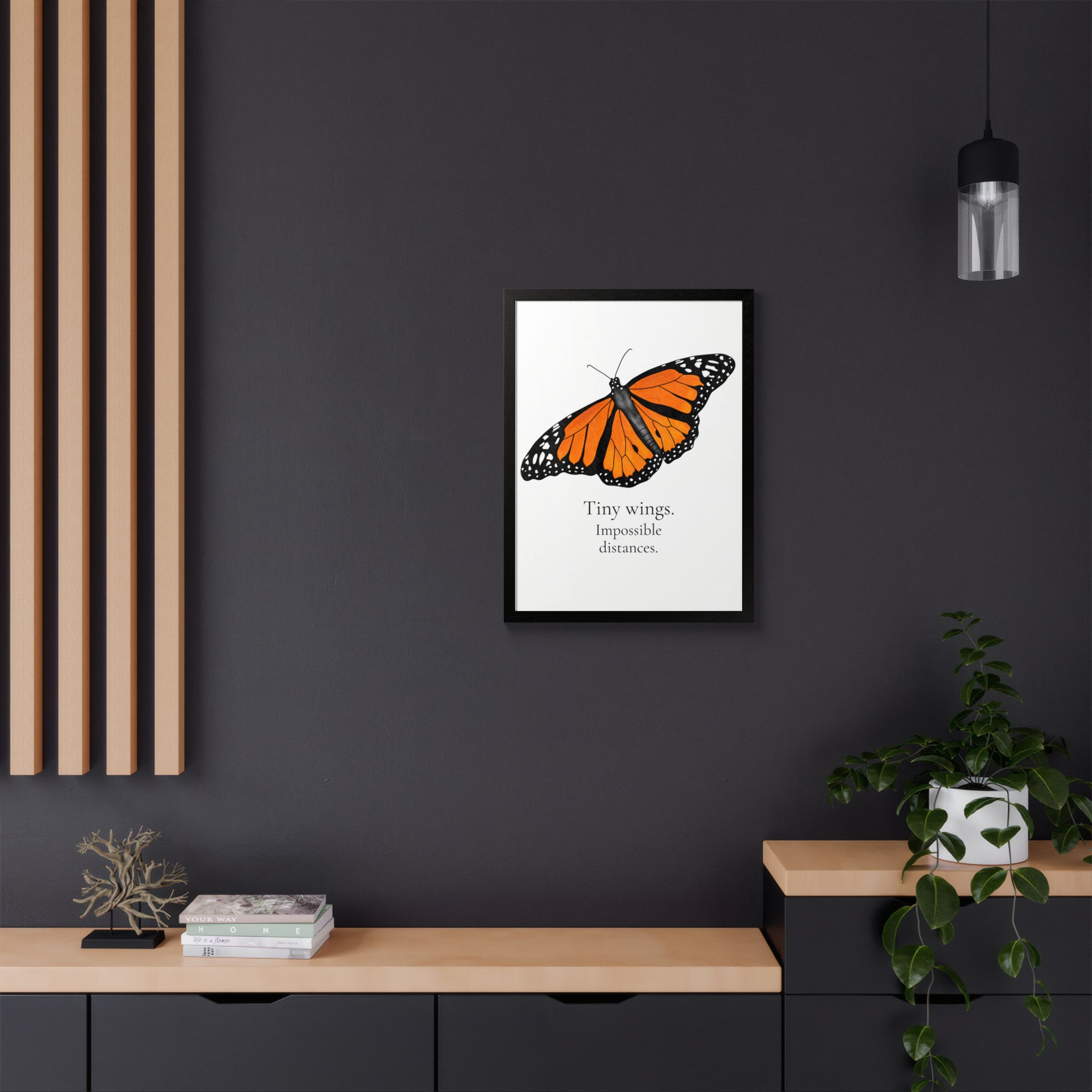 Monarch Butterfly Framed Poster - Tiny Wings. Impossible Distances. - Image 16