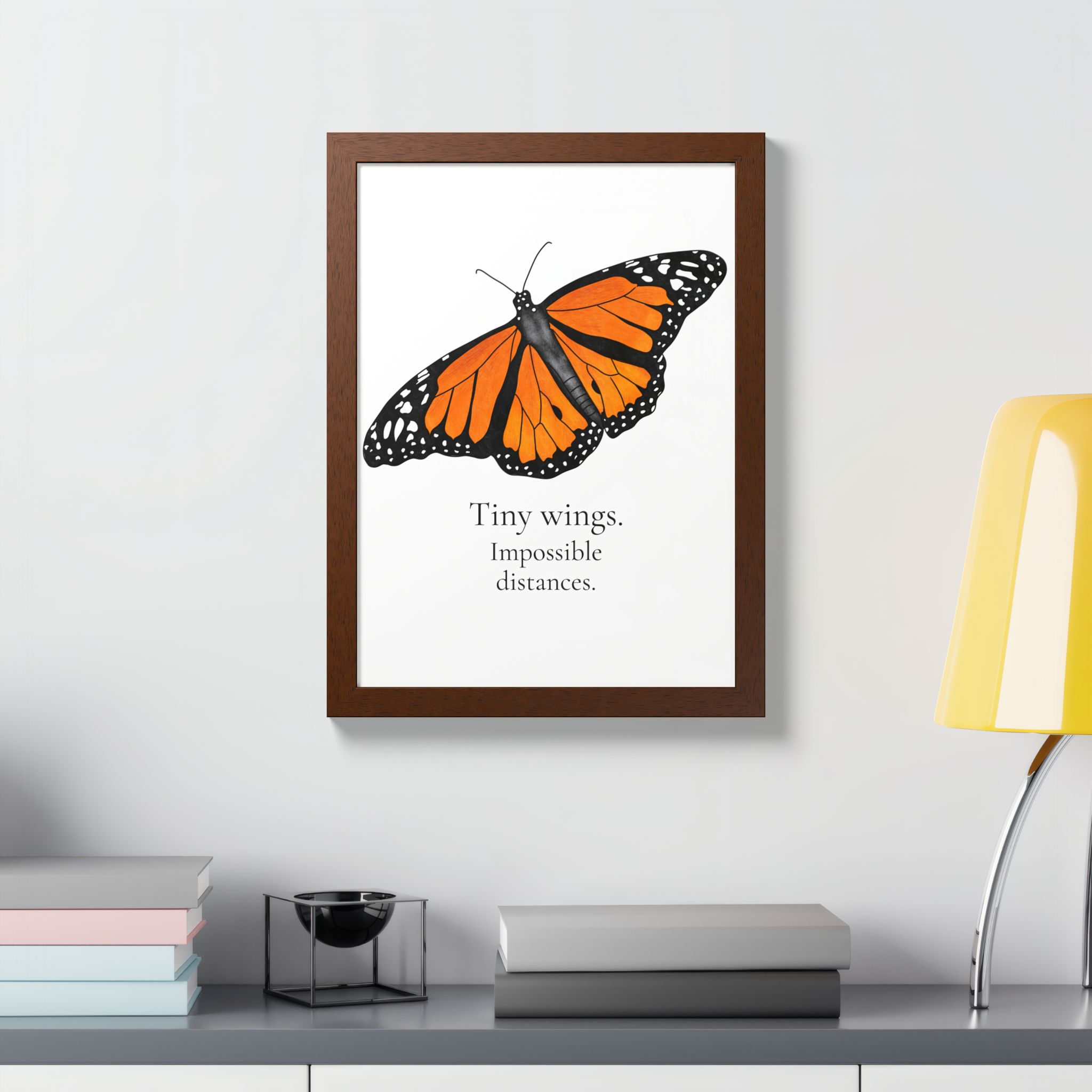 Monarch Butterfly Framed Poster - Tiny Wings. Impossible Distances. - Image 3