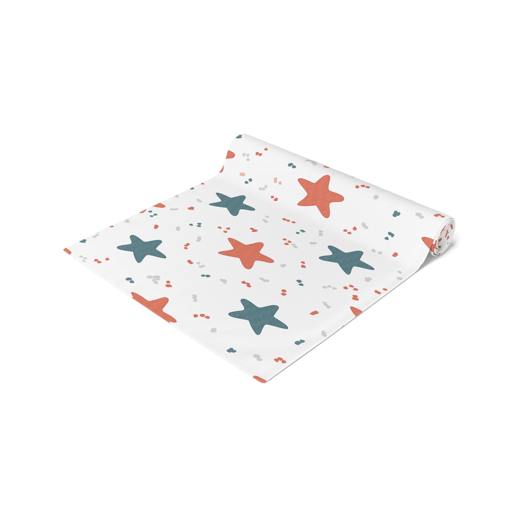 Retro Star Table Runner, Red and Blue Star Pattern, Modern Americana Kitchen Decor, Graphic Dining Table Accent - Image 14