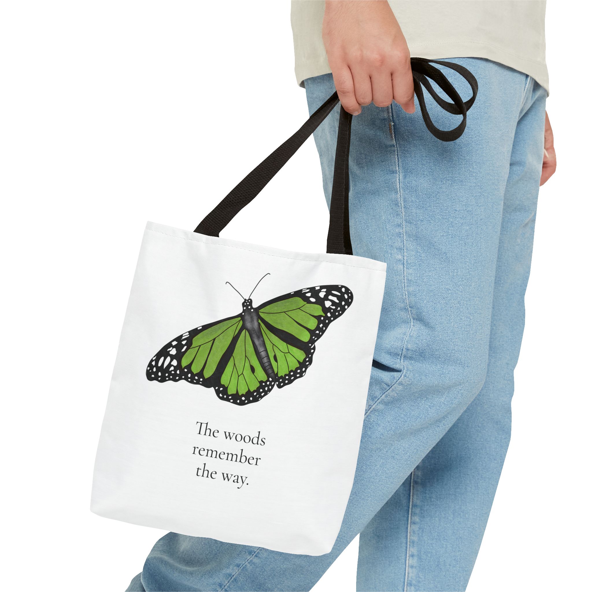 Monarch Butterfly Tote Bag – The Woods Remember the Way - Image 3