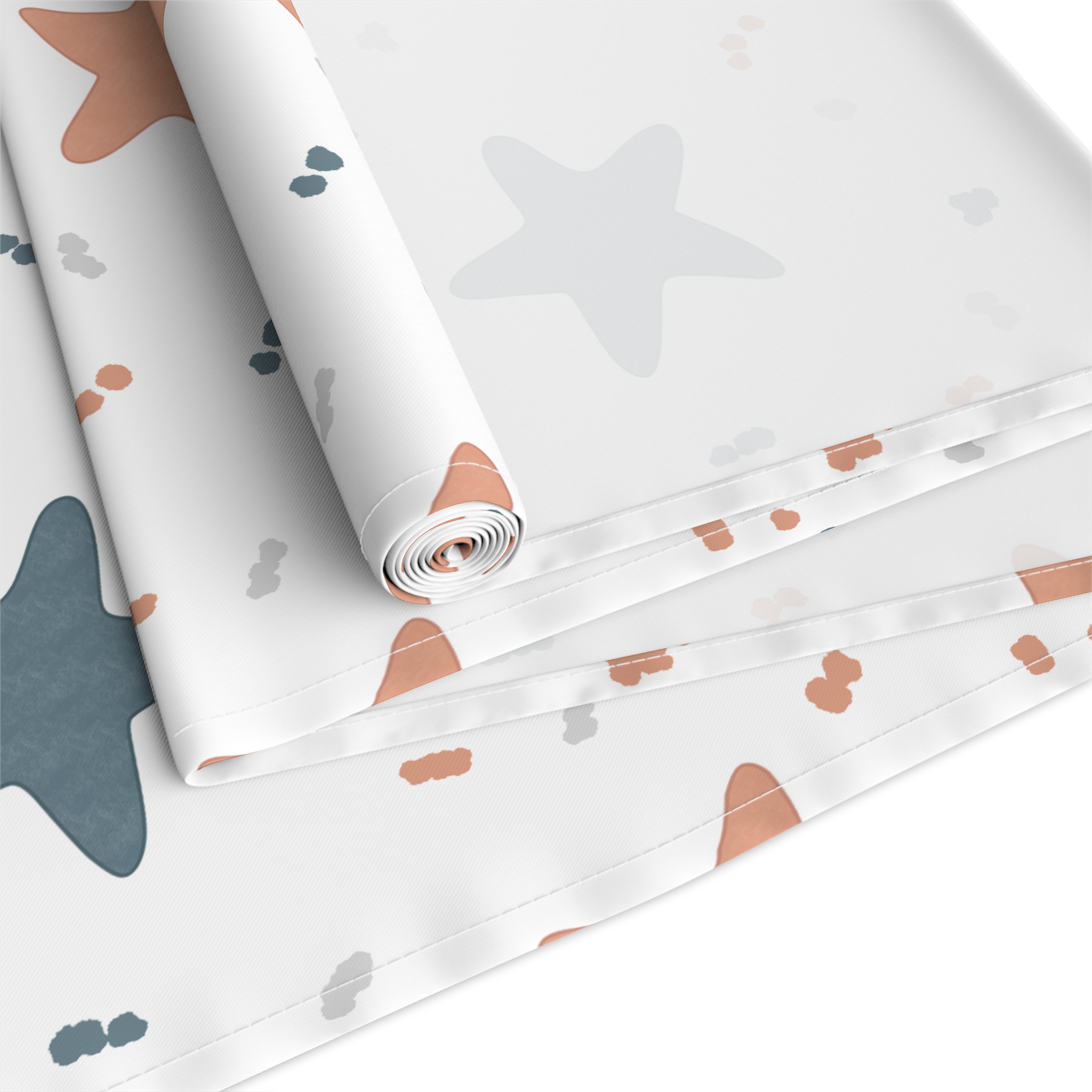 Retro Star Table Runner, Red and Blue Star Pattern, Modern Americana Kitchen Decor, Graphic Dining Table Accent - Image 4