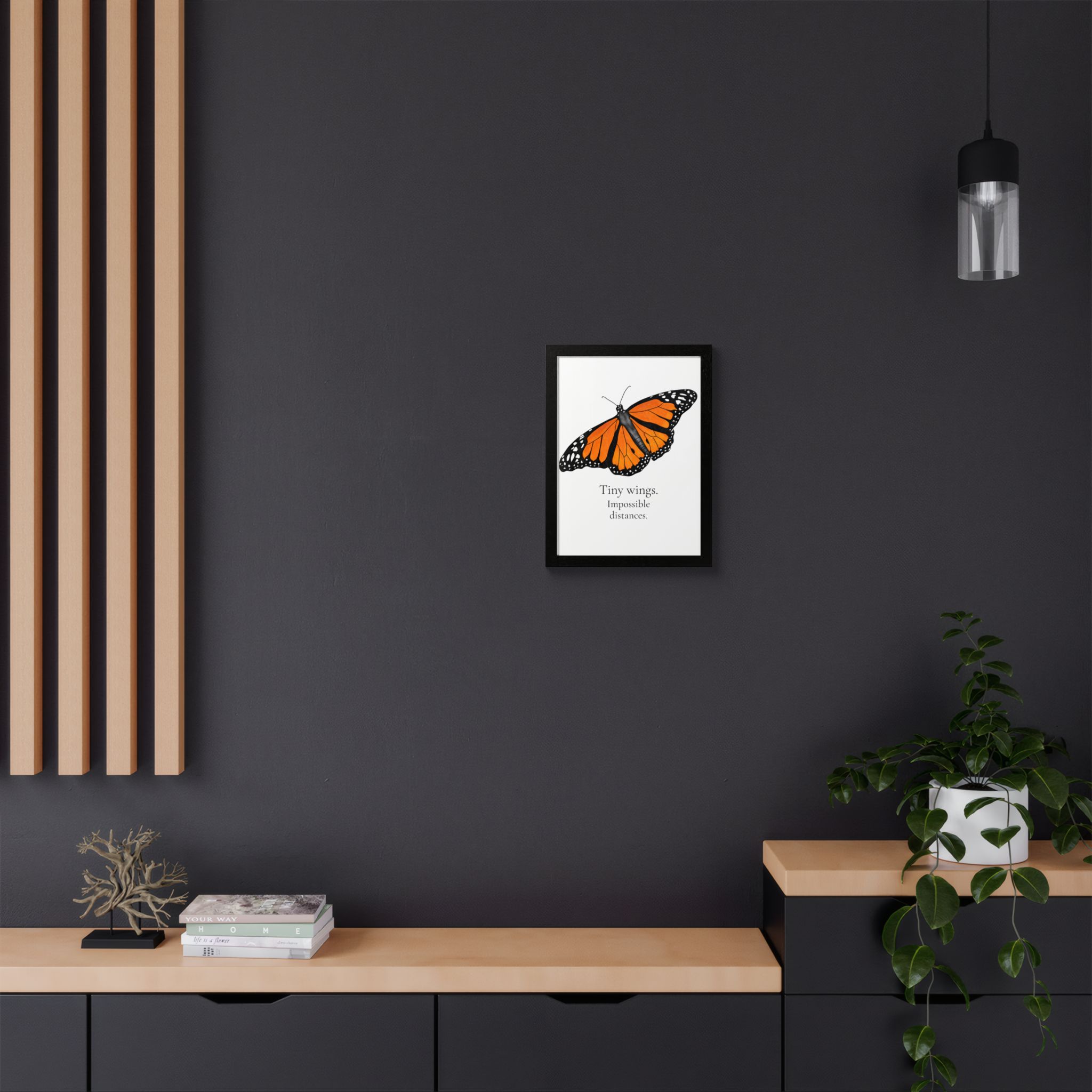 Monarch Butterfly Framed Poster - Tiny Wings. Impossible Distances. - Image 8
