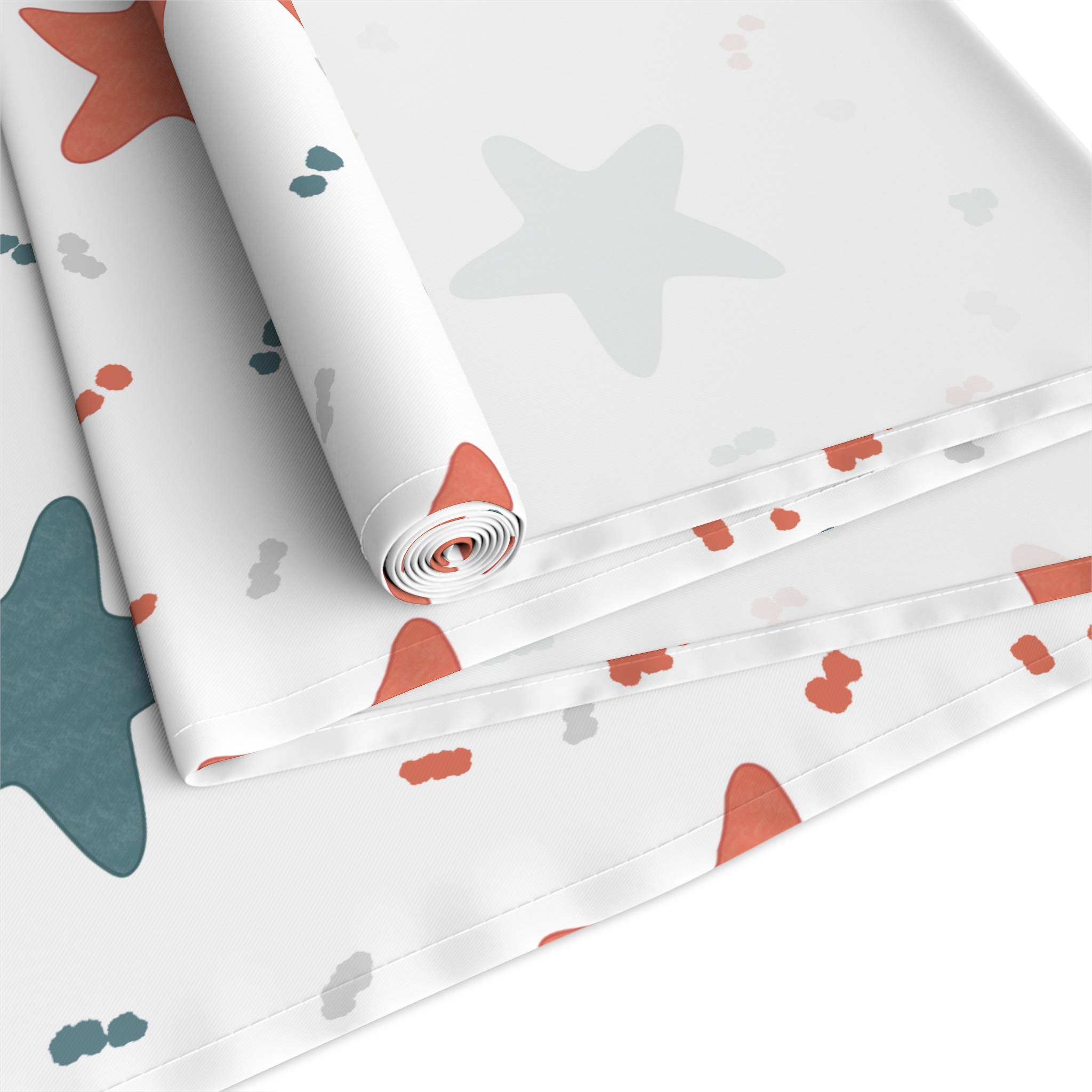Retro Star Table Runner, Red and Blue Star Pattern, Modern Americana Kitchen Decor, Graphic Dining Table Accent - Image 7