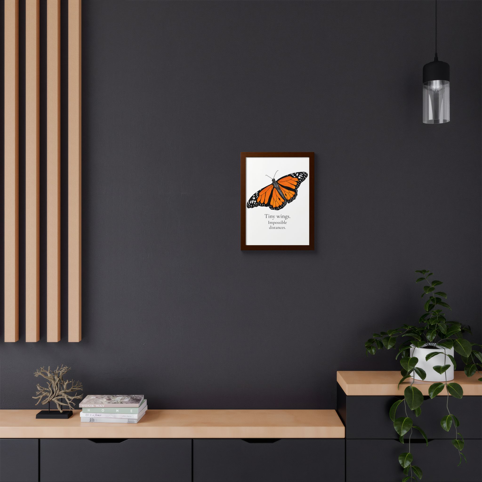 Monarch Butterfly Framed Poster - Tiny Wings. Impossible Distances. - Image 4