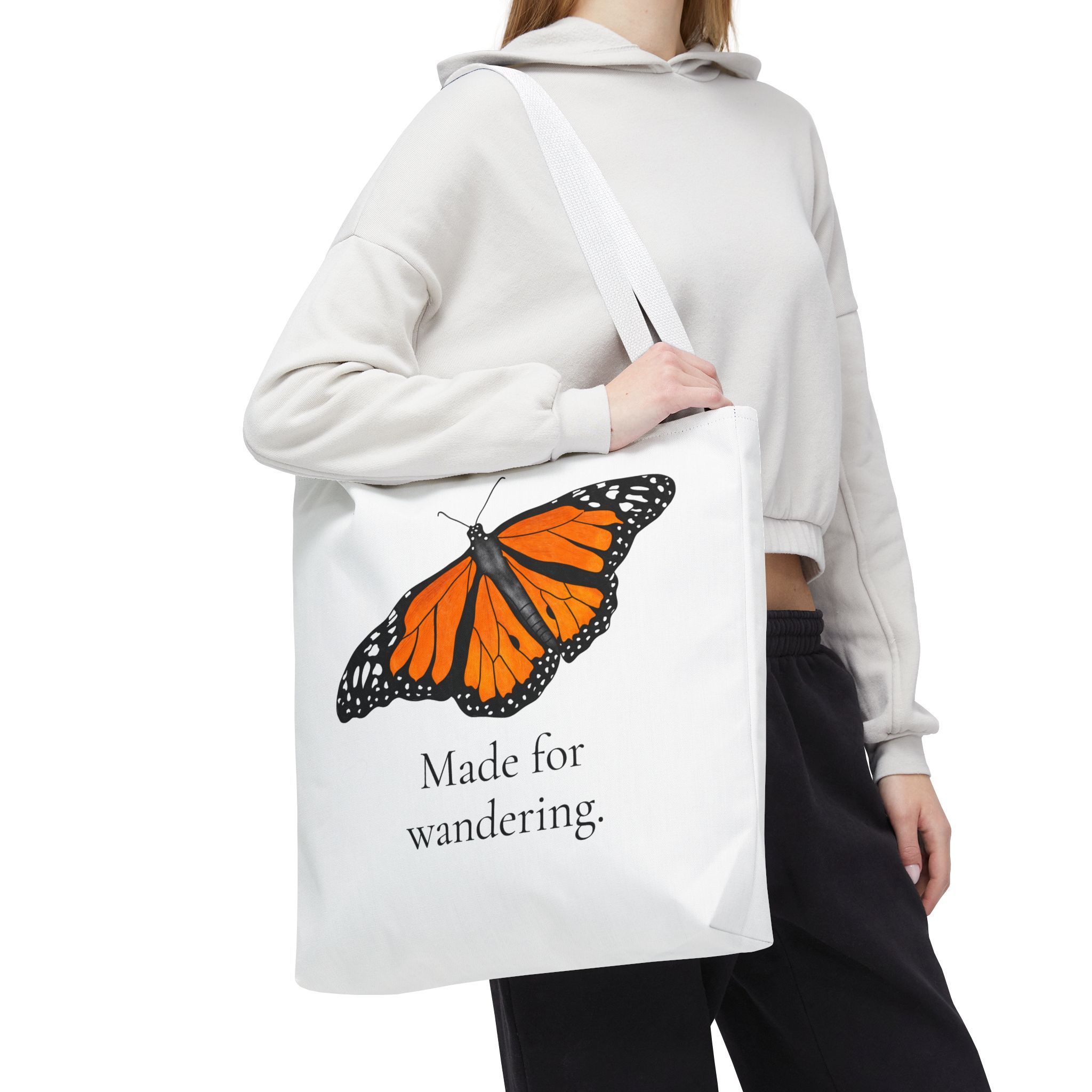 Monarch Butterfly Tote Bag - Made for Wandering - Image 17