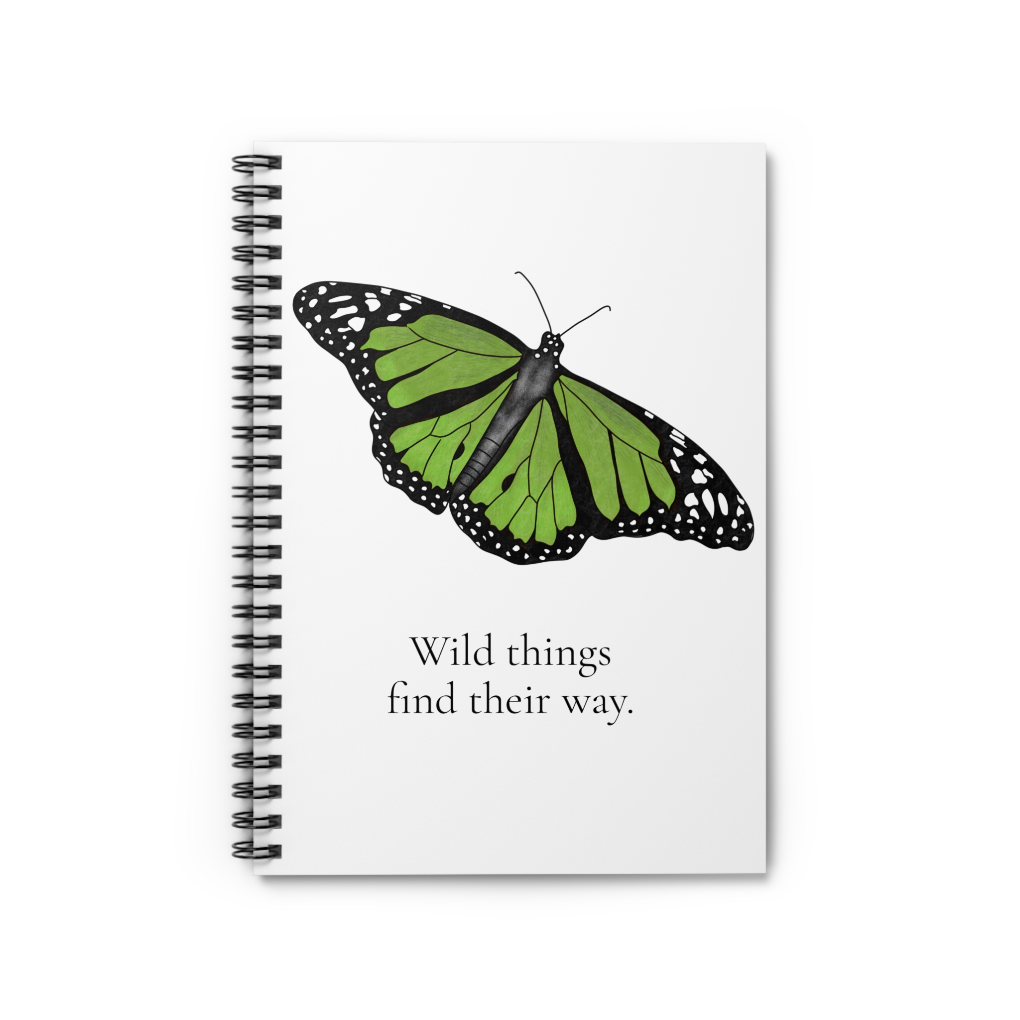 Wild Things Find Their Way Butterfly Spiral Notebook